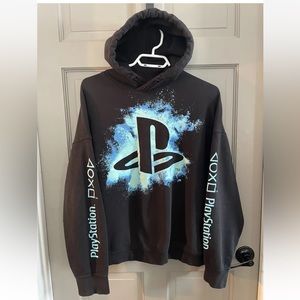 🔥5/$20🔥H&M Youth Kids Size 20Y Men’s Small PlayStation PS5 Hoodie Black